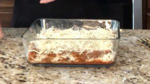 Palmini noodle lasagna layering done